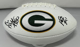 Packers BO MELTON Signed Full Size White Panel Green Bay LOGO Football AUTO JSA