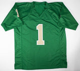 Todd Lyght Signed Notre Dame Fighting Irish Jersey -Beckett-1991 Rams 1st Rnd Pk