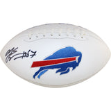 AJ Epenesa Autographed/Signed Buffalo Bills Logo Football Beckett Witness 50257