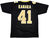 NEW ORLEANS SAINTS ALVIN KAMARA AUTOGRAPHED BLACK JERSEY BECKETT WITNESS 238209