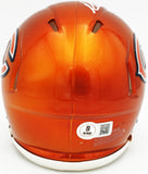 RICHARD DENT AUTOGRAPHED BEARS FLASH ORANGE MINI HELMET HOF 11 BECKETT 230263