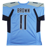A.J. Brown Authentic Signed Light Blue Pro Style Jersey JSA Witness #WPP909088