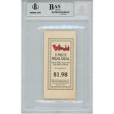 Terrell Davis Autographed Georgia Bulldogs 09/05/92 Ticket Stub Beckett 47567