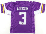 Jordan Addison Signed Minnesota Vikings Jersey (Playball Ink) 2023 1st Rnd Pk WR