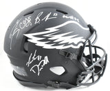 (6) Multi Player Signed Eagles F/S Eclipse Speed Authentic Helmet-Beckett W Holo
