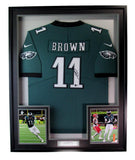 A.J. Brown Autographed Philadelphia Eagles Jersey Framed Beckett 194699