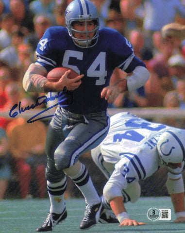 Chuck Howley Autographed 8x10 Photo Dallas Cowboys Beckett BAS QR #BS12808