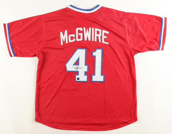 Mark McGwire Signed Team USA Olympic Jersey (Authentic Ink Hologram) Oakland A's