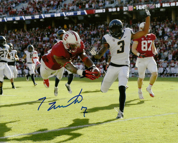 Stanford Cardinal Receiver TY MONTGOMERY Signed 8X10 Photo #4 AUTO - Packers