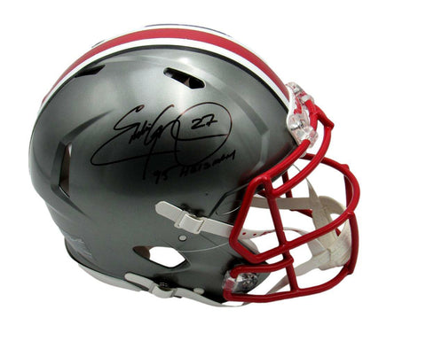 Eddie George Signed Ohio State Speed Full Size FLASH Authentic Helmet Beckett