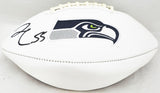 Frank Clark Autographed Seahawks White Logo Football (Flat) MCS Holo #72562