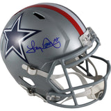 Tony Dorsett Autographed Dallas Cowboys 1976 F/S Helmet Beckett Witness 49188