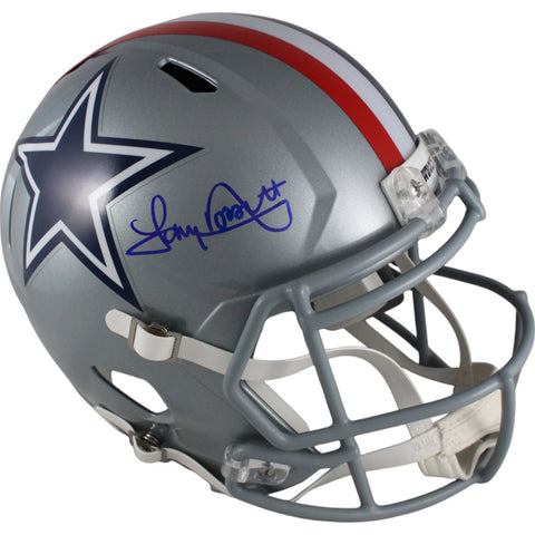 Tony Dorsett Autographed Dallas Cowboys 1976 F/S Helmet Beckett Witness 49188