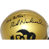 Rick Neuheisel Signed Colorado Buffaloes VSR4 Mini Helmet Go Buffs BAS 44119