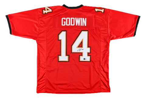 CHRIS GODWIN SIGNED TAMPA BAY BUCS BUCCANEERS #14 RED JERSEY BECKETT