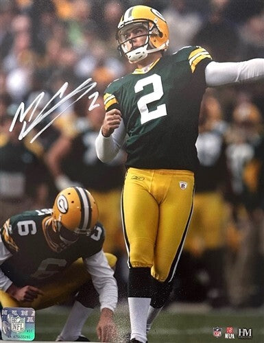 Packers Super Bowl Champion MASON CROSBY Signed 8x10 Photo #3 AUTO