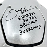 Julian Edelman Patriots Signed Career Stats Insc Authentic SpeedFlex Helmet JSA