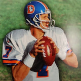 John Elway "The Show" (HUGE) Autographed 20X46 Framed Photo Denver Broncos UDA