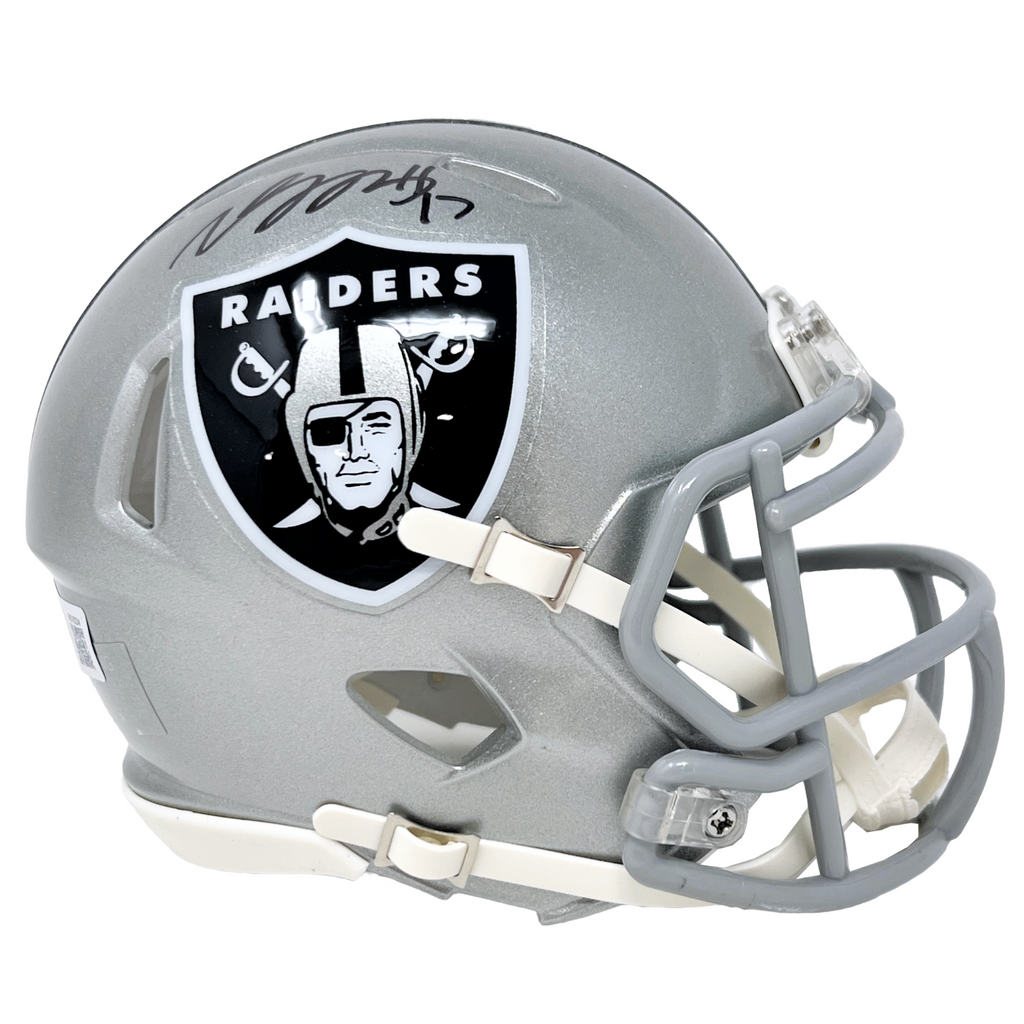 Davante Adams Los Angeles Raiders Signed Riddell Flash Mini Helmet BAS ...