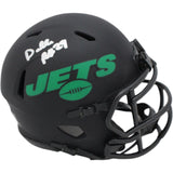 Darrelle Revis Autographed New York Jets Eclipse Mini Helmet Beckett 48130