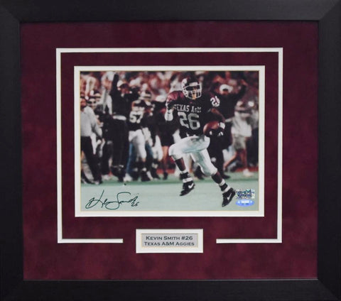 KEVIN SMITH AUTOGRAPHED TEXAS A&M AGGIES 8x10 FRAMED PHOTO TRISTAR