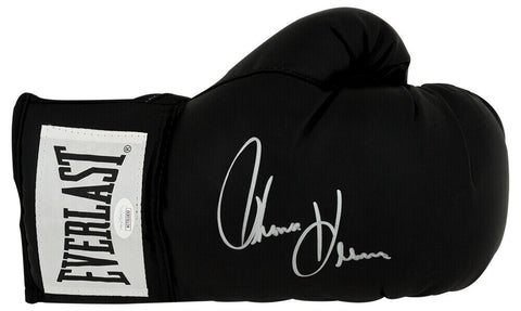 Thomas Hearns Signed Everlast Black Boxing Glove - (JSA COA & HOLO)