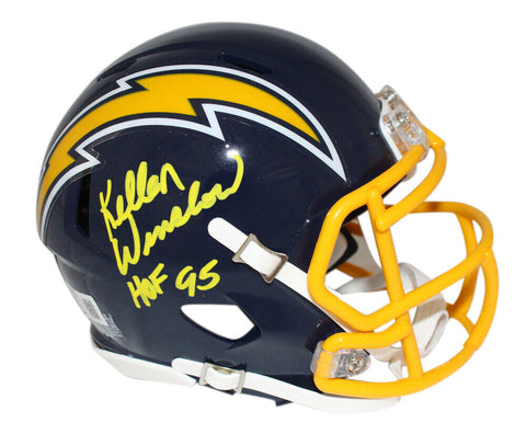 Kellen Winslow Signed San Diego Chargers TB Mini Helmet HOF Beckett 40436