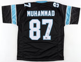Muhsin Muhammad Signed Panthers Jersey (Beckett) Carolina 1996 2nd Round Pck W.R