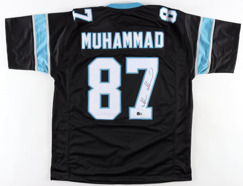 Muhsin Muhammad Signed Panthers Jersey (Beckett) Carolina 1996 2nd Round Pck W.R