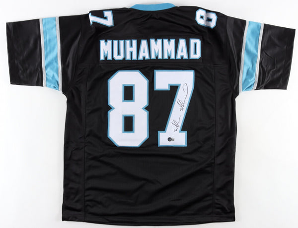Muhsin Muhammad Signed Panthers Jersey (Beckett) Carolina 1996 2nd Round Pck W.R