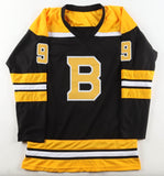 John Bucyk Signed Boston Bruins Throwback Jersey Inscribed "HOF 1981" (JSA)