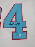 Earl Campbell Signed Houston Oilers Jersey / 5xPro Bowl R.B. (Beckett COA) HOF