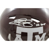 Johnny Manziel Autographed Texas A&M Mini Helmet 12 HT Beckett Witness 58247