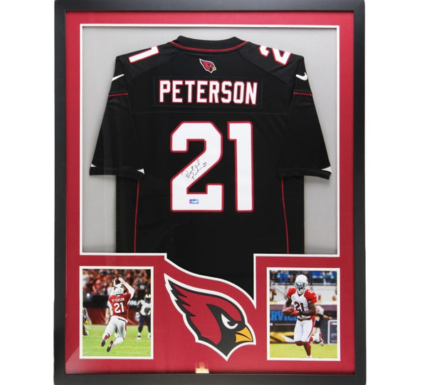 Patrick Peterson Signed Arizona Cardinals Large Framed Black NFL Jersey