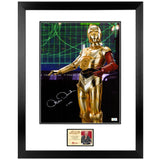Anthony Daniels Autographed Star Wars Force Awakens C-3PO 11x14 Metallic Photo