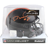 Denzel Ward Autographed/Signed Cleveland Browns Eclipse Mini Helmet JSA 53098