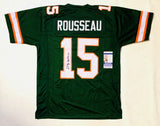 GREGORY ROUSSEAU AUTOGRAPHED COLLEGE STYLE JERSEY w/ JSA COA #SD14803