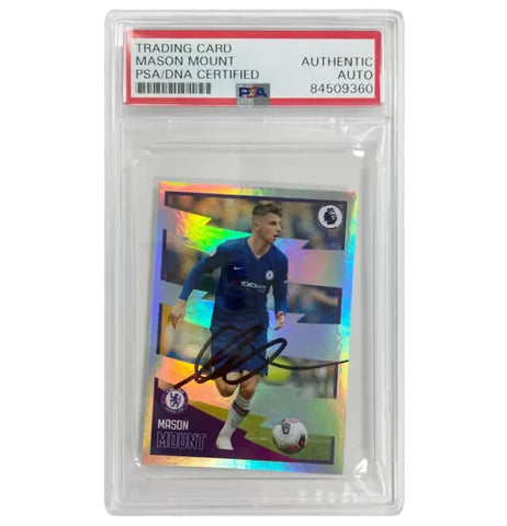 Mason Mount Signed 2020 Panini Premier League Holo Sticker - PSA Authentic