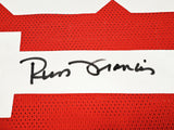 SAN FRANCISCO 49ERS RUSS FRANCIS AUTOGRAPHED RED JERSEY PSA/DNA STOCK #212447