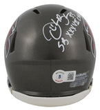Bucs Derrick Brooks "SB XXXIV Champs" Signed 97-13 TB Speed Mini Helmet BAS Wit