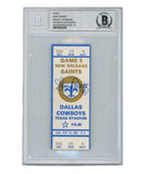 Tony Dorsett Autographed/Signed 9/25/1983 Ticket Stub Beckett 39442