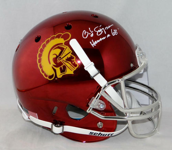 DenverAutographs 11492 OJ Simpson Autographed USC Trojans Speed Chrome Heisman JSA Mini Helmet