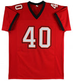 Mike Alstott Signed Tampa Bay Buccaneers Jersey Inscribed "A-Train" (Beckett)