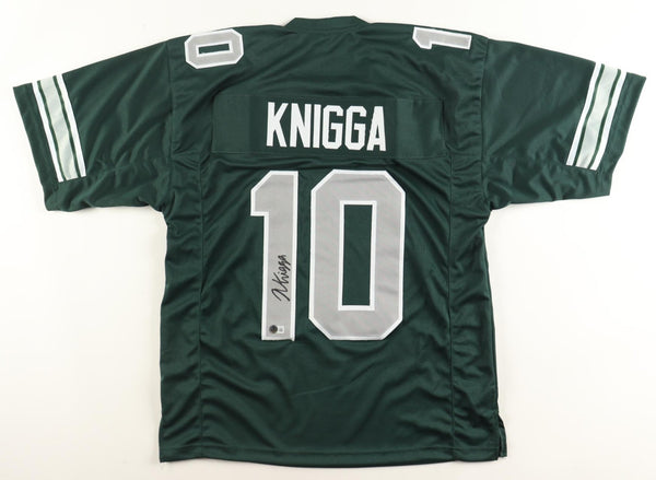 Noah Knigga Signed Eastern Michigan Eagles Jersey (Beckett) Freshman Linebacker