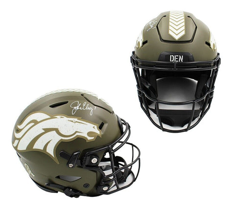 John Elway Signed Denver Broncos Speed STS Flex Authentic NFL Helmet