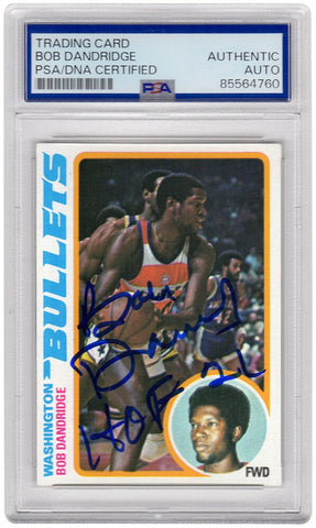 Bob Dandridge Signed Bullets 1978 Topps Basketball Card #92 w/HOF'21 - (PSA/DNA)
