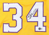 Shaquille O'Neal Signed Los Angeles Lakers Jersey (Beckett) 4xNBA Champion Centr