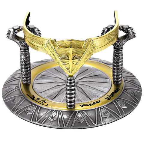Gal Gadot Autographed Factory Entertainment Wonder Woman Tiara with Inscription