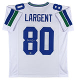 Steve Largent Signed Seattle Seahawks Jersey Inscribed "HOF '95" (Beckett) W.R.