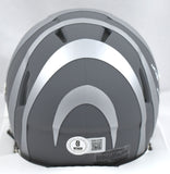 Tee Higgins Signed Cincinnati Bengals Slate Speed Mini Helmet - Beckett W Holo